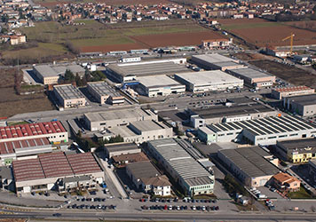Vista aerea del polo produttivo di Rezzato di Naba Carni