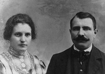 Angelo Masina, nonno di Virginio, con la moglie Teodora Rossi