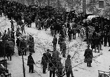 Il mercato di cavalli di Modena nel 1937